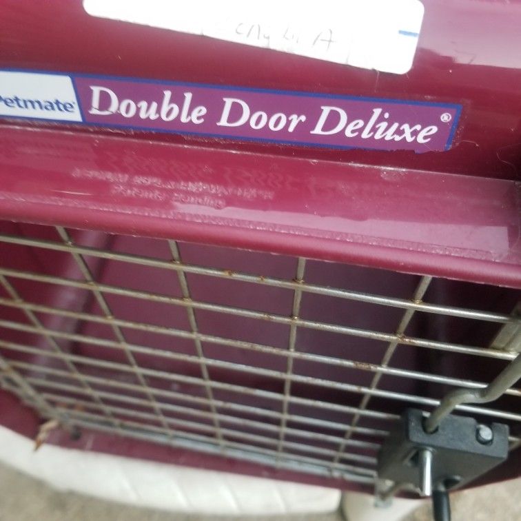 Pet Carrier Double Door Deluxe 