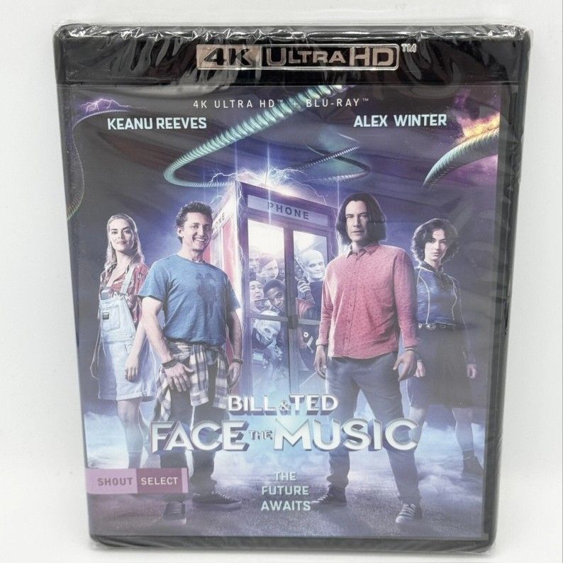 brand new sealed 4k blu ray bill & ted face the music bluray 