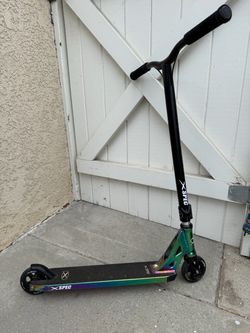 X Spec rainbow neon scooter