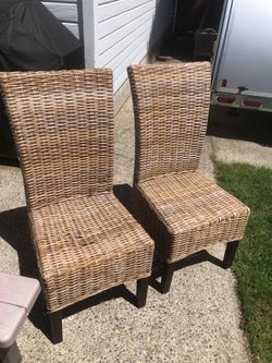 Wicker Dining Chair set