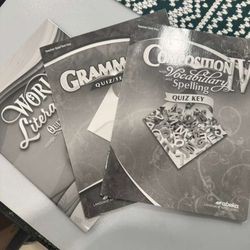 Abeka 10th English Teacher Key - Like New