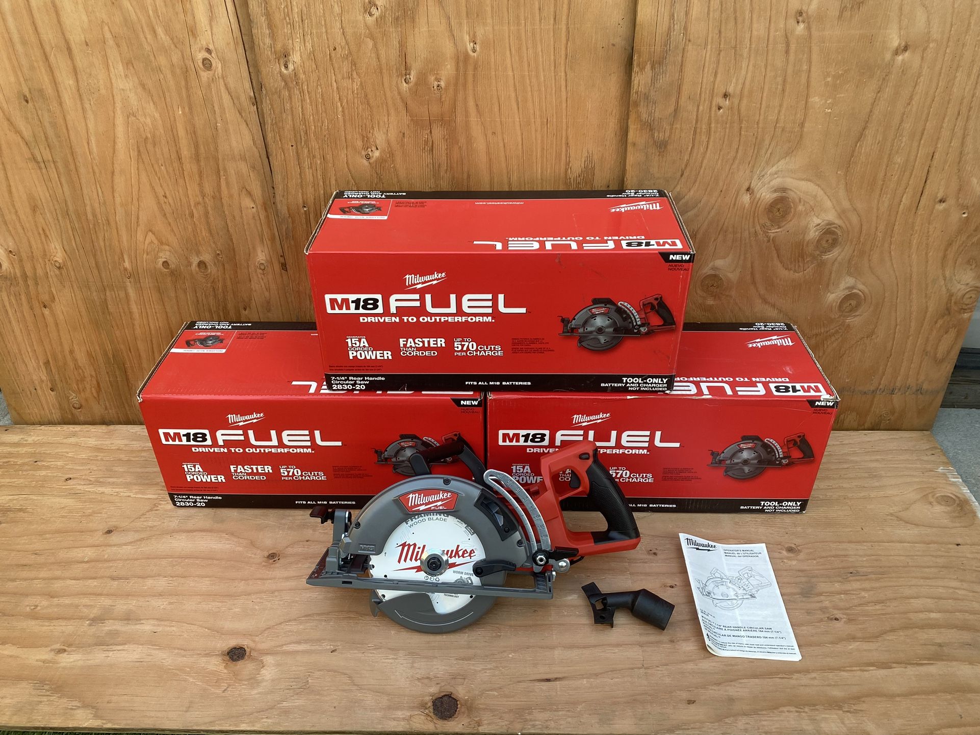Milwaukee Skilsaw 7-1/4” Read Handle Circular Saw Skillsaw Model 2830-20 (Tool Only)