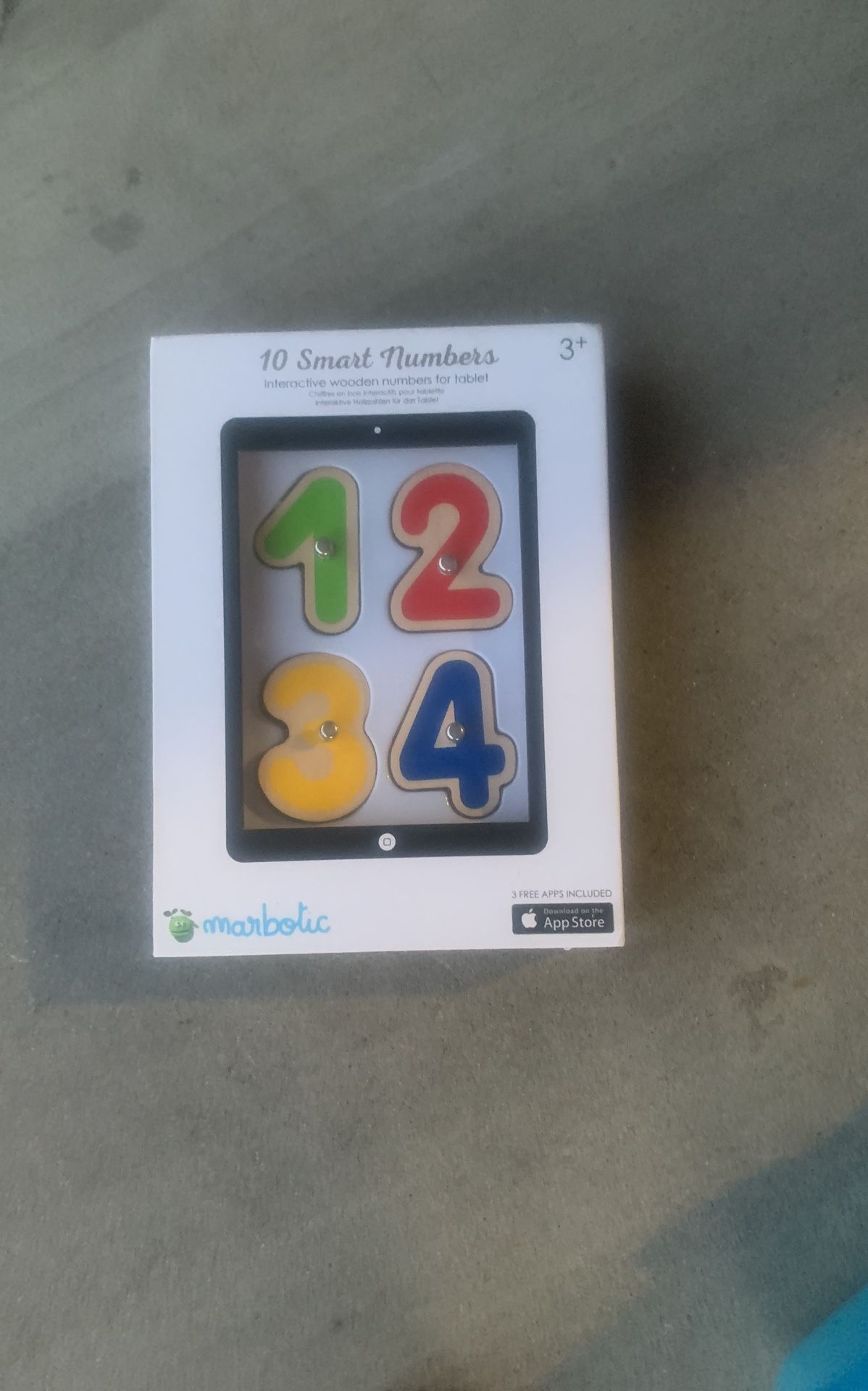 Tablet Wooden Numbers
