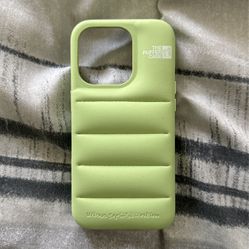 Urban Sophistication Puffer Case Matcha Green iPhone 15 Pro