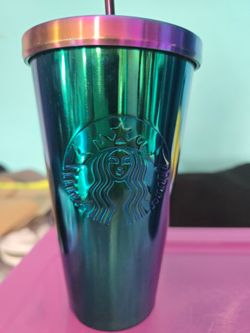 Starbucks Iridescent Stainless Steel Cold Cup