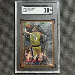 1996 Topps Finest Kobe Bryant Rc Rookie Sgc 10 Gem Mint Los Angeles Lakers🔥🔥🔥