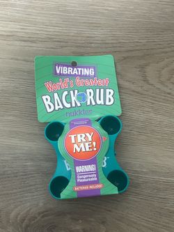 Nukkles World’s Greatest Backrub Vibrating Handheld Massager