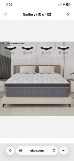 Brand new 12 inch memory foam queen mattress for 140