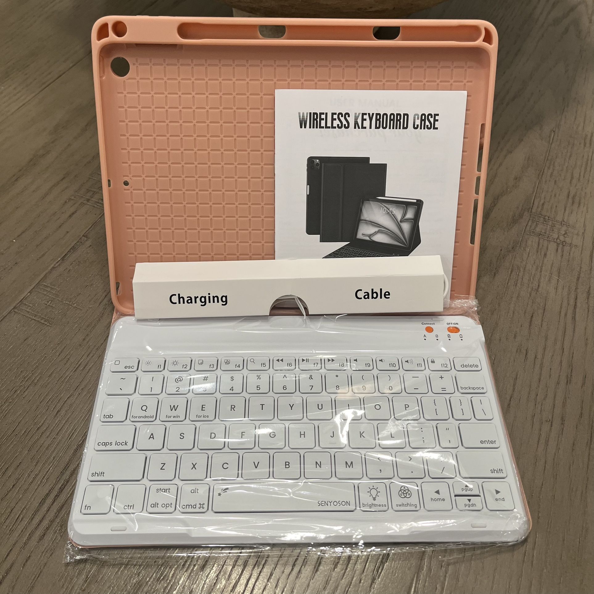 Wireless Keyboard Folio Case For iPad Air 2