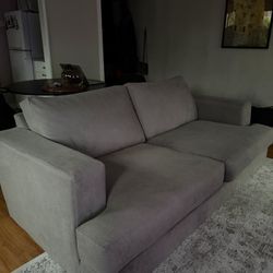 Loveseat Couch With Down Cushions 