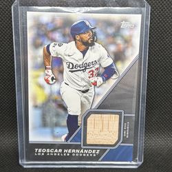 TEOSCAR HERNANDEZ 2026 Topps Series 1 Major League Material Bat Relic #MLM-TH