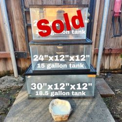 Fish/Reptile Aquarium w/ Mesh Top Lids