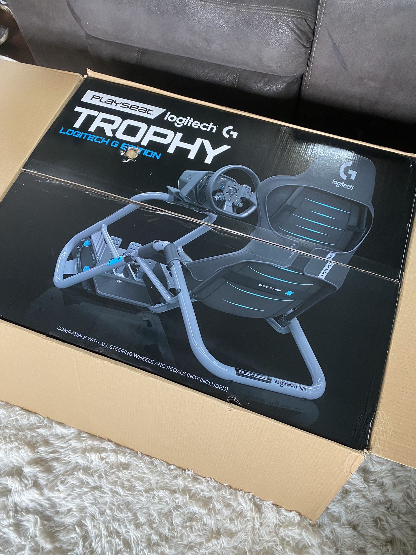 Playseat Trophy - Logitech G Edition Sim Racing Cockpit | Fully Adjustable | Direct drive Support |