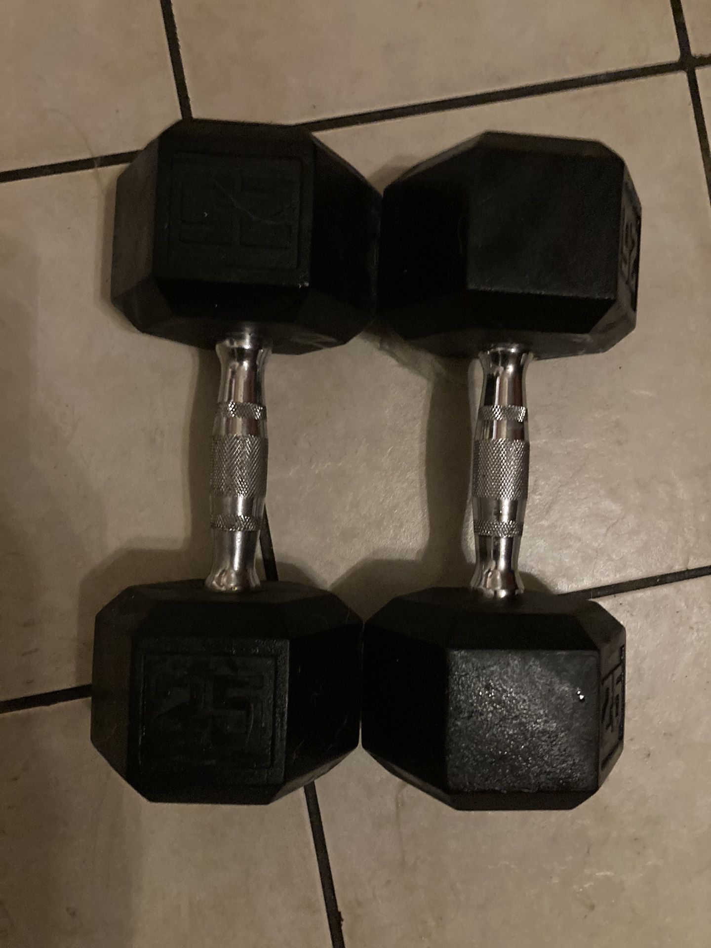 25lbs Pair Dumbbells 