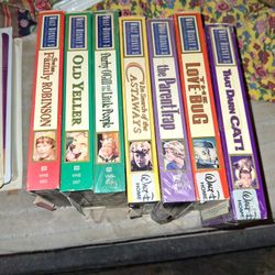 7 Live Action Disney's Studio Vhs Tapes.
