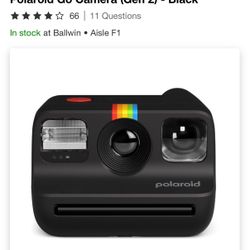 Polaroid Go Camera Gen 2 Black