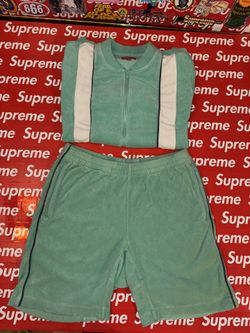 Supreme S/S 14 Terry Cloth Sweat Suit Set -Medium 