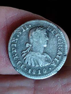 1810 Ferdin Vll silver coin