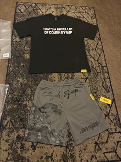 Cough Syrup Matching Set (T-Shirt + Shorts) - Size Small - New