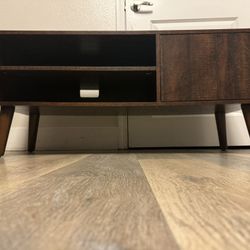 Wooden TV Console With Storage 