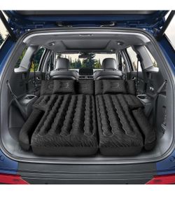 Inflatable SUV Truck Air Mattress Bed Travel Camping Pump 2 Pillows with Pump