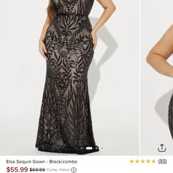 Fashion Nova Sequin Dress 1x