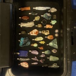 Necklace Charms And Single Types Of Rocks
