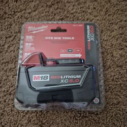 Milwaukee
M18 18-Volt 5.0 Ah Lithium-Ion XC Extended Capacity Battery Pack