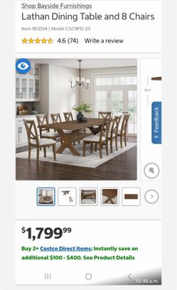 Comedor Expansible de 8 Sillas 8-Seater Expandable Dining Set
