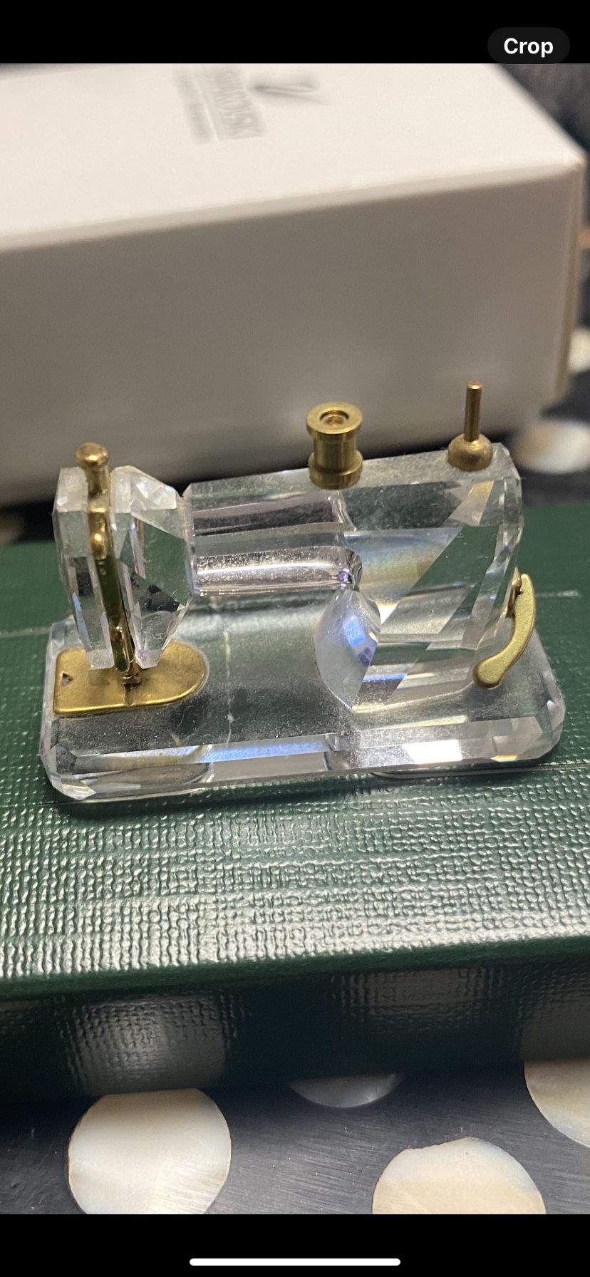 Beautiful Swarovski Crystal Memories Sewing Machine 