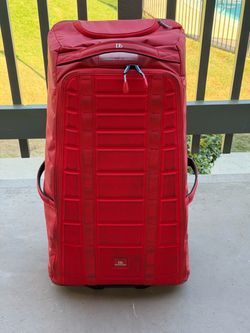 Db Red Rolling Luggage Bag