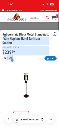 Black Stand Auto Hand Sanitizer