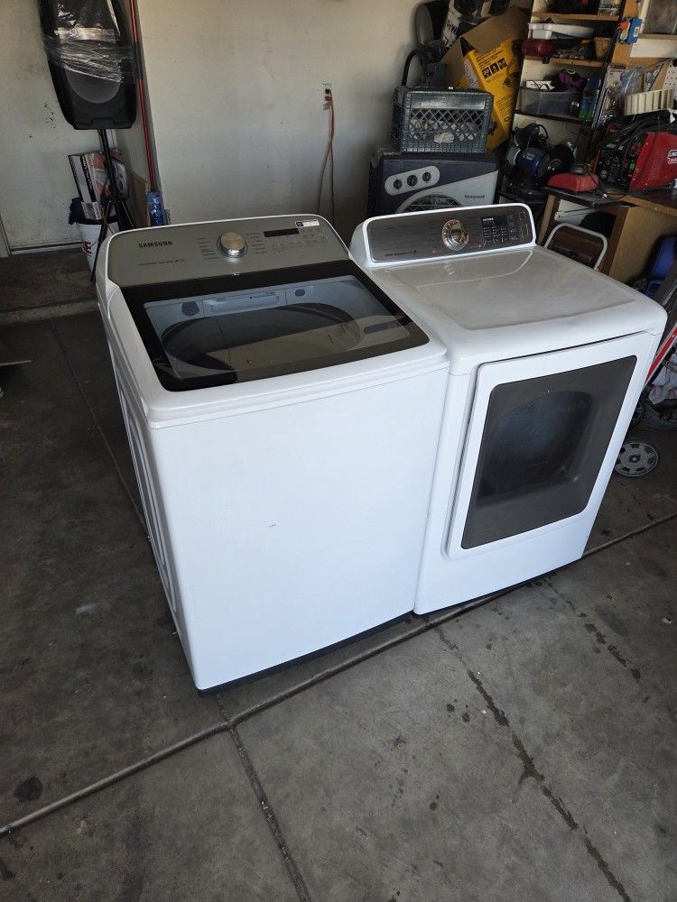 Samsung Washer And Electric Dryer Large Capacity