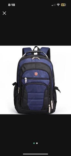 Laptop Backpack, Large Computer Bag Back Pack 15.6 Inch Travel Backpack Laptop Compartment School College Backpack USB Charge Teacher Students  Blue