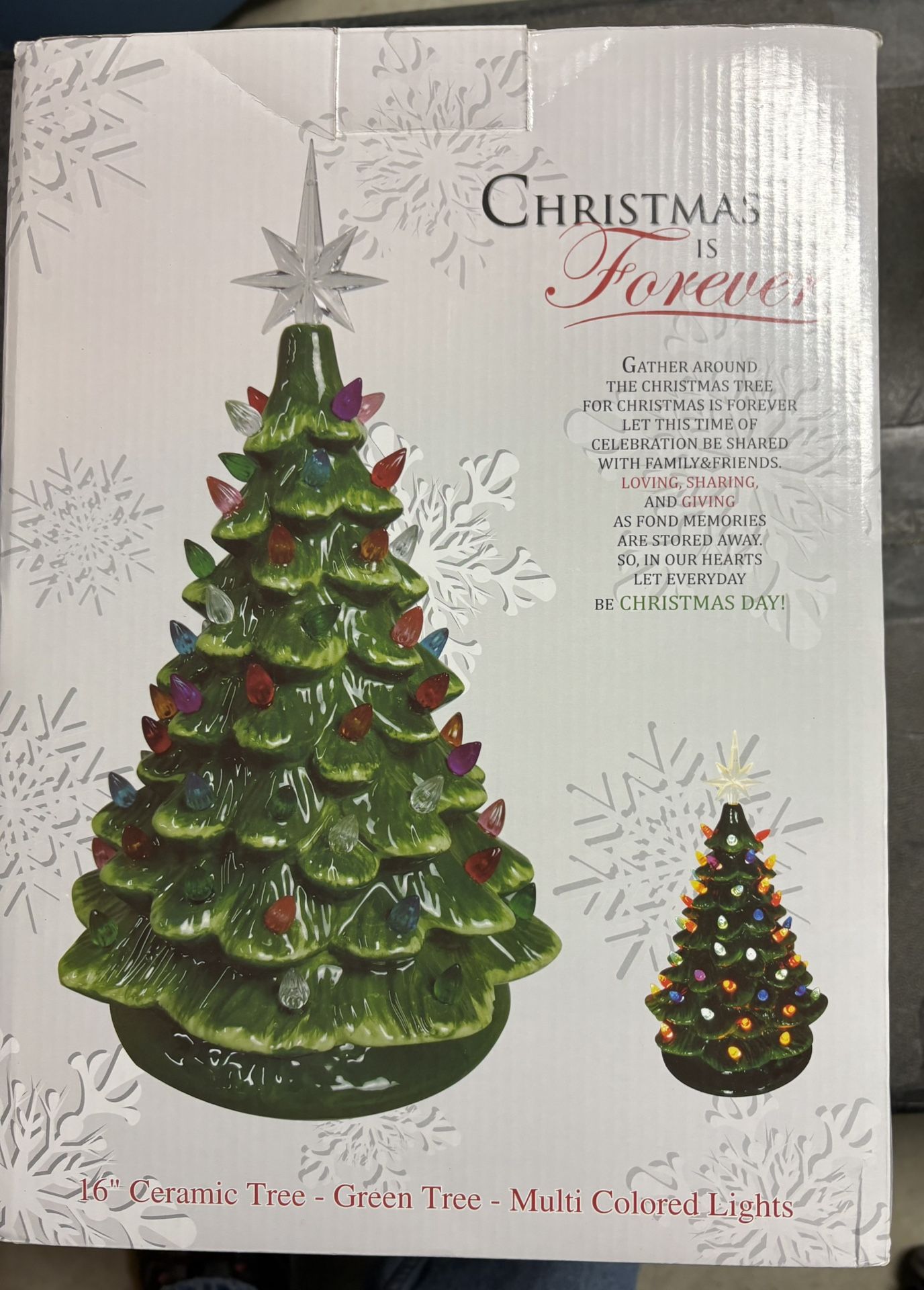 16" Ceramic Christmas Tree-