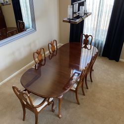 American Drew Cherry Wood Dining Set