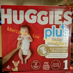 Huggies Little Snugglers Size 1 - 192 Diapers Pañales/ Firm price