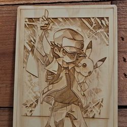 Pokemon Wooden Portraits