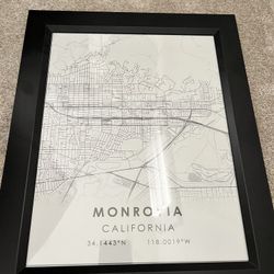 Map Of Monrovia, CA