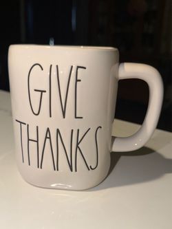 Rae Dun “Give Thanks” Coffee Mug