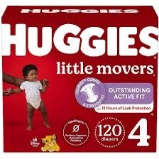 120 Huggies Lil Movers  (Size 4)