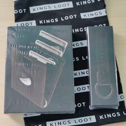 Kings Loot Trackable Brown Leather Wallet & Kings Strap/Keychain - New Sealed
