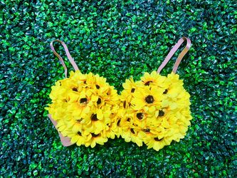 Handmade Custom Flower Bras