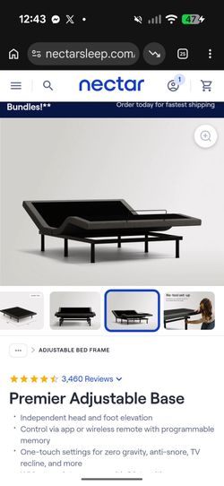 Néctar Queen premier adjustable frame