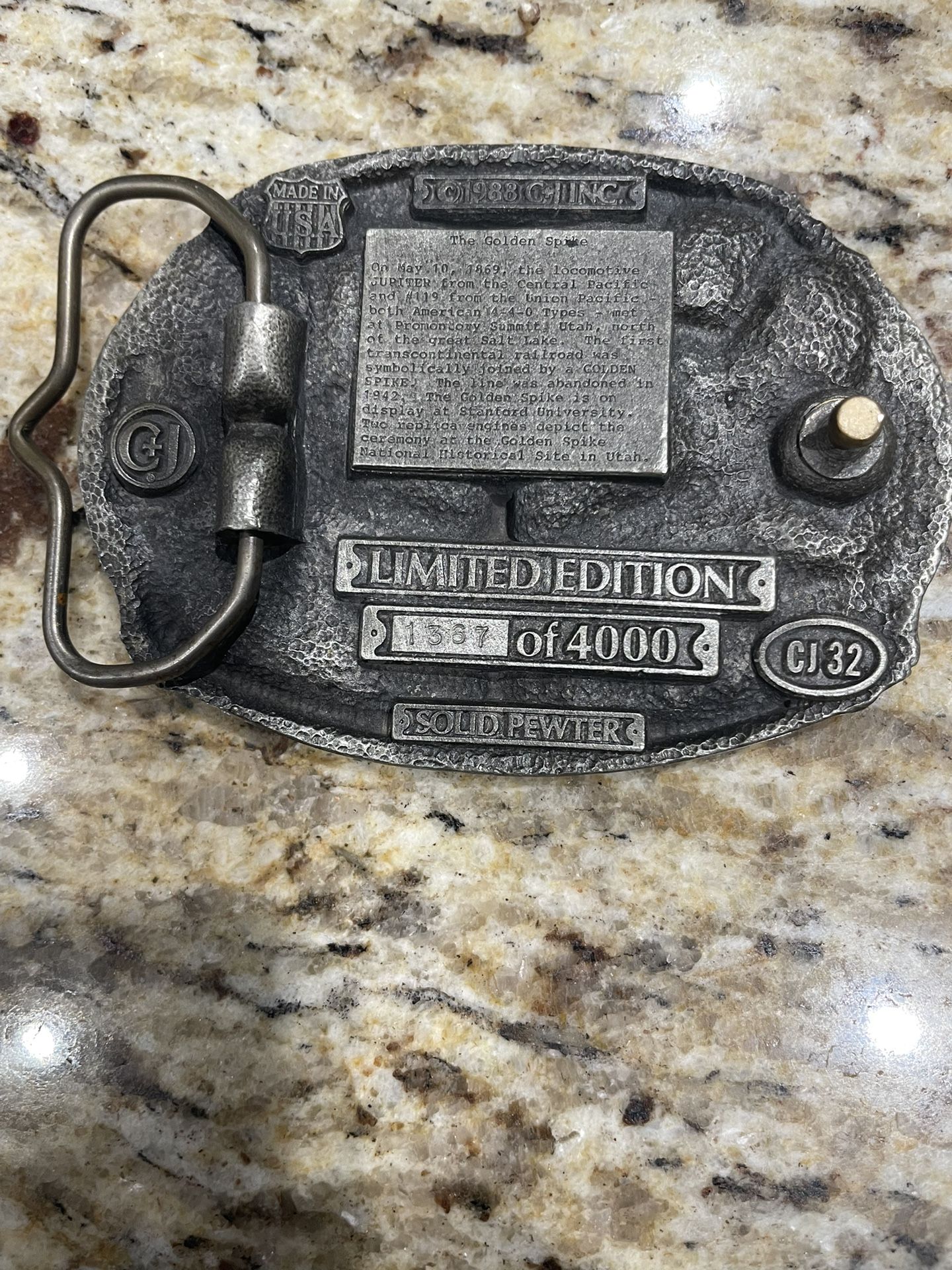 Commemorative Belt Buckle