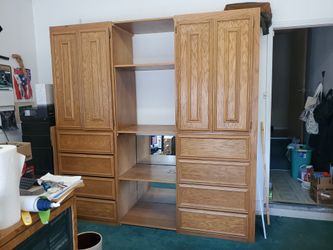 Large Wood Cabinet Wardrobe