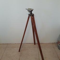 Antique wood Telescope Stand Surveyor's Stand Tripod 