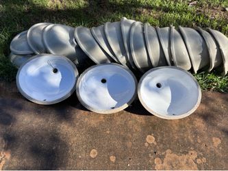 Oval cultured marble replacement sinks