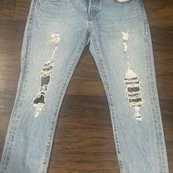 Levi"s Made Crafted Women's 501 Taper Jeans Size 27