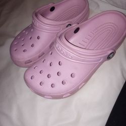 Pink Crocs Women's Size 7 Great Condition 